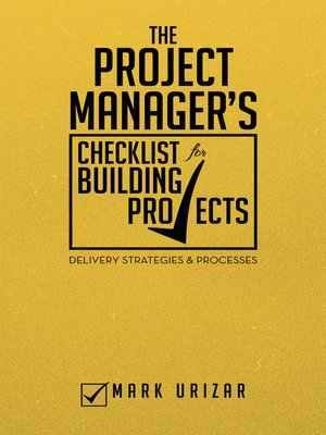 cover image of The Project Manager's Checklist for Building Projects